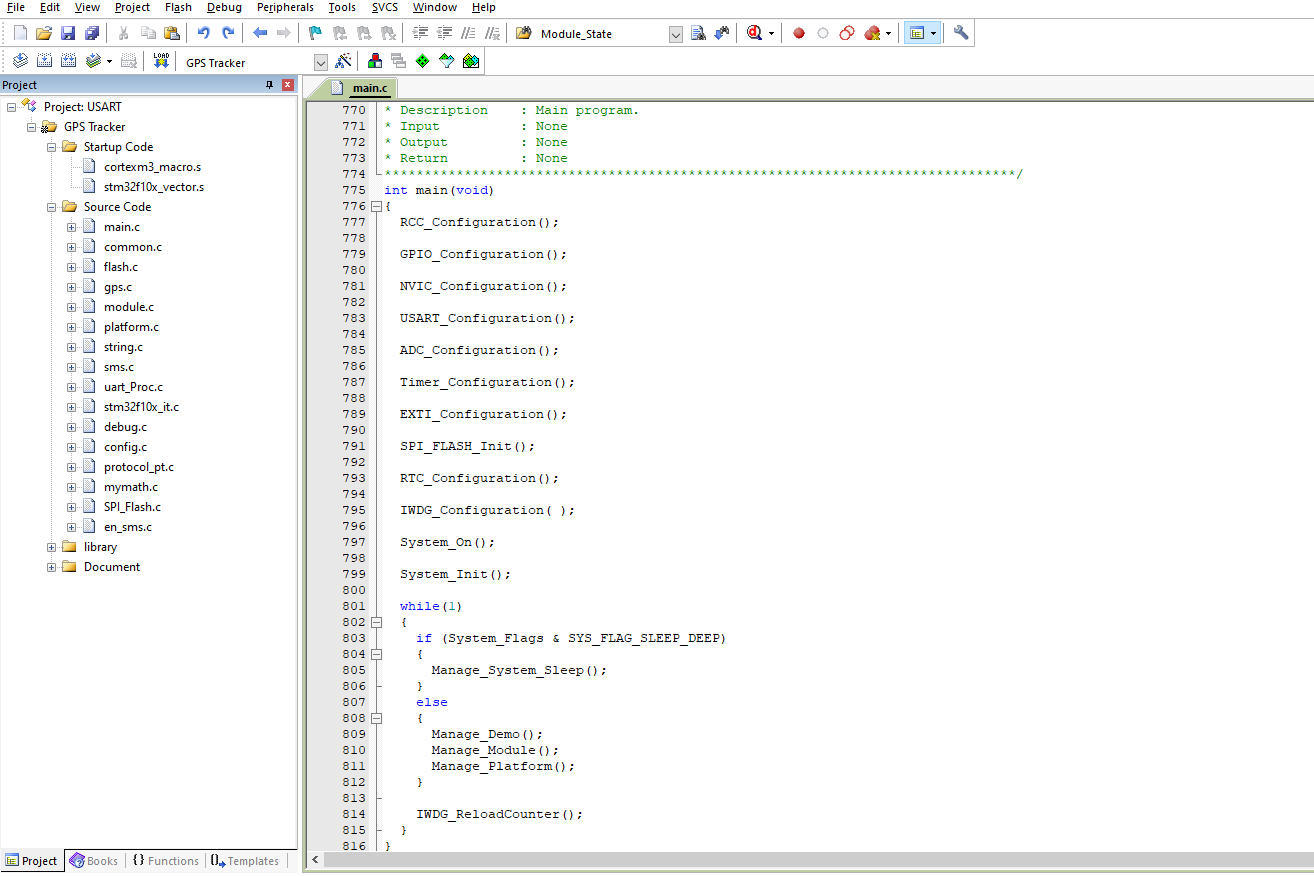 Custom software development workspace